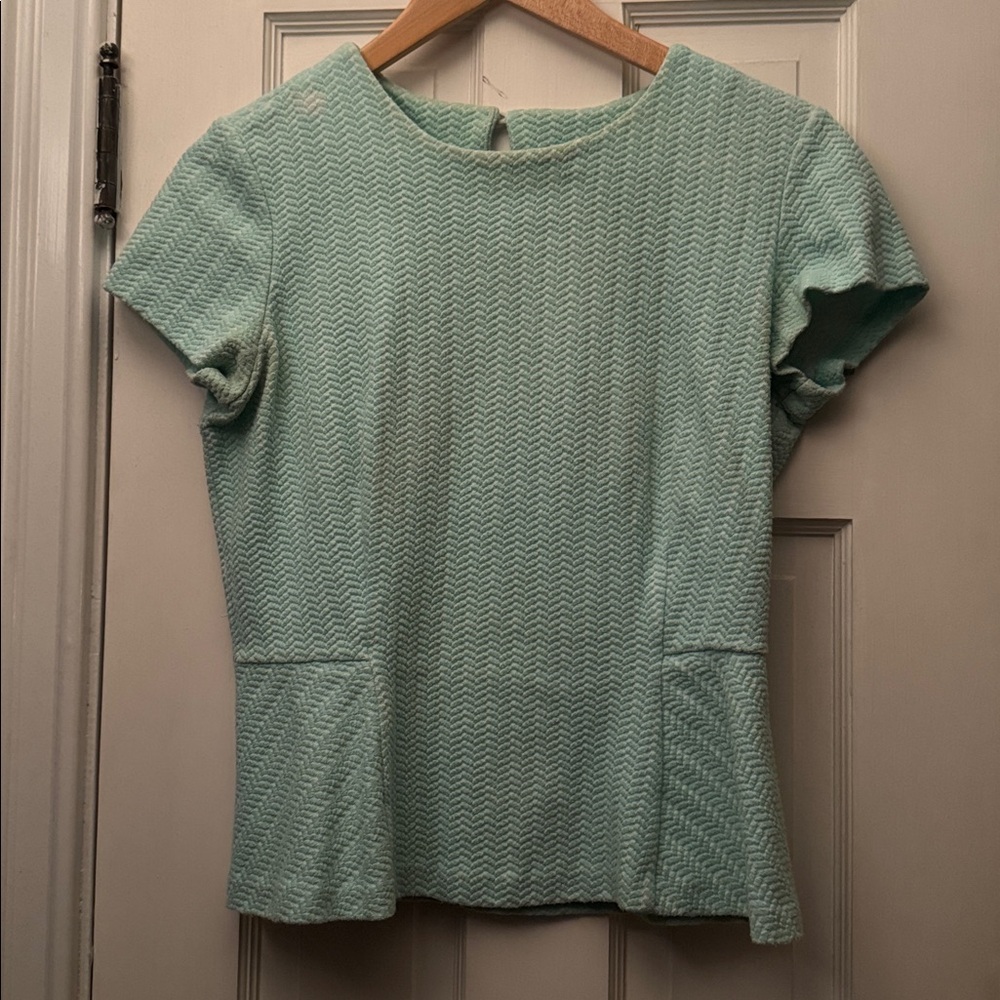 J McLaughlin turquoise peplum top